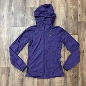 Black Diamond Windbreaker Rain Shell Jacket Women’s Size XS Purple